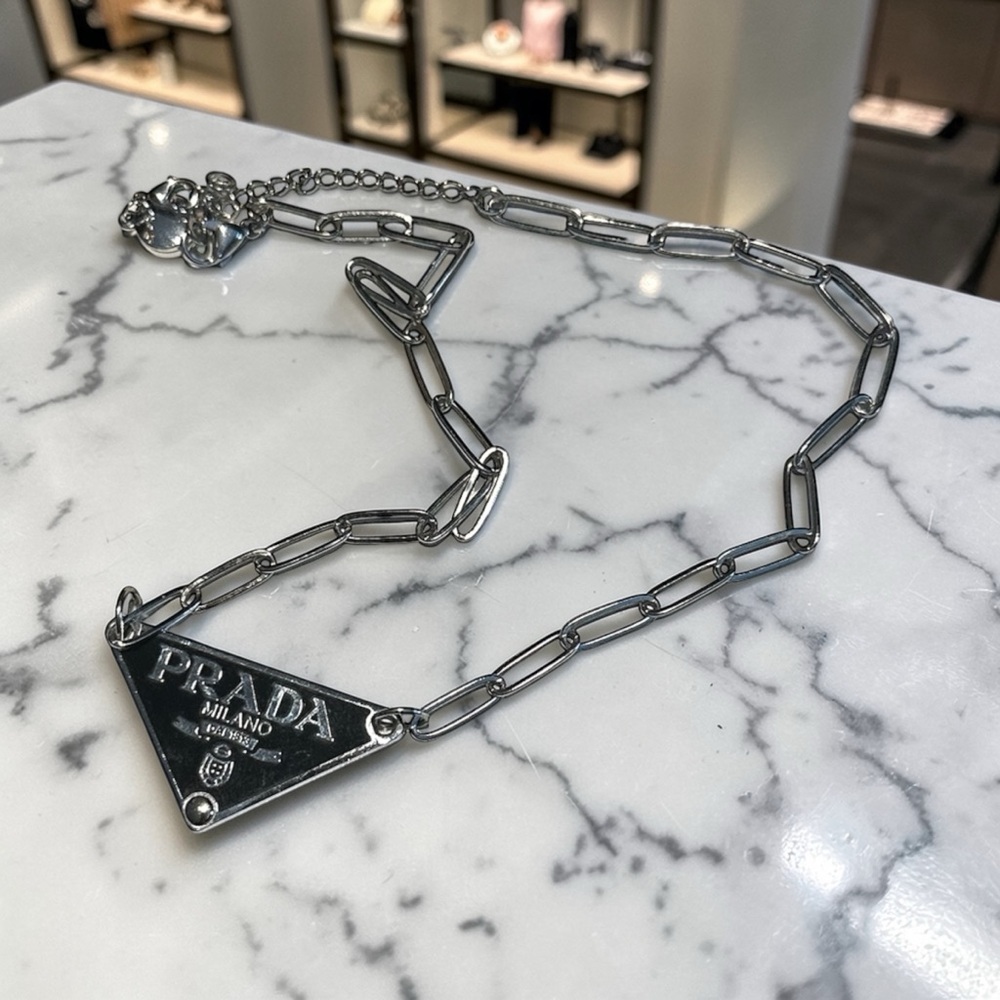 Stainless Steel Cuban Link Zipperpull Necklace - Picture 8 of 10